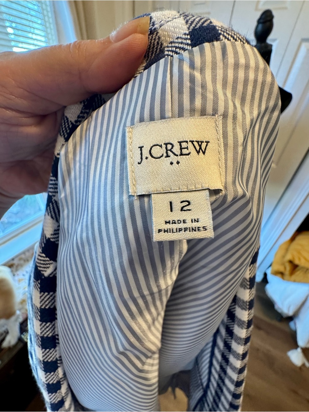 J. Crew Parke Gingham Blazer - Picture 6 of 12